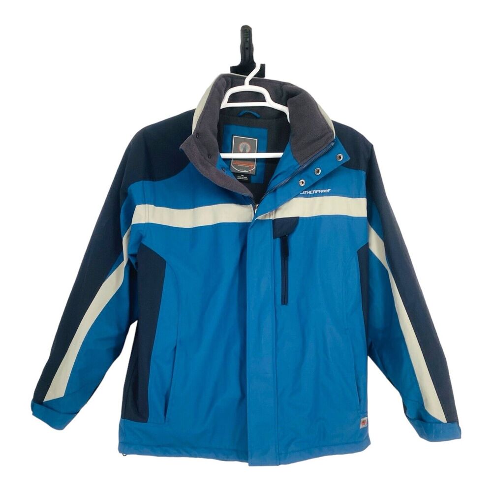 Weatherproof Men’s L Blue Medium‎ Weight Coat Jacket Windbreaker Large